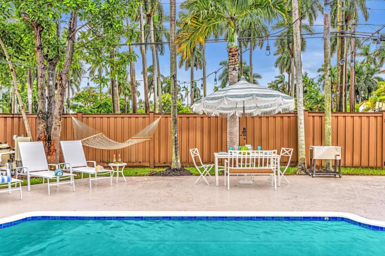 Tropical Oasis With Pool 10 Mins Airport & 5 Mins Beach Hollywood Exterior foto