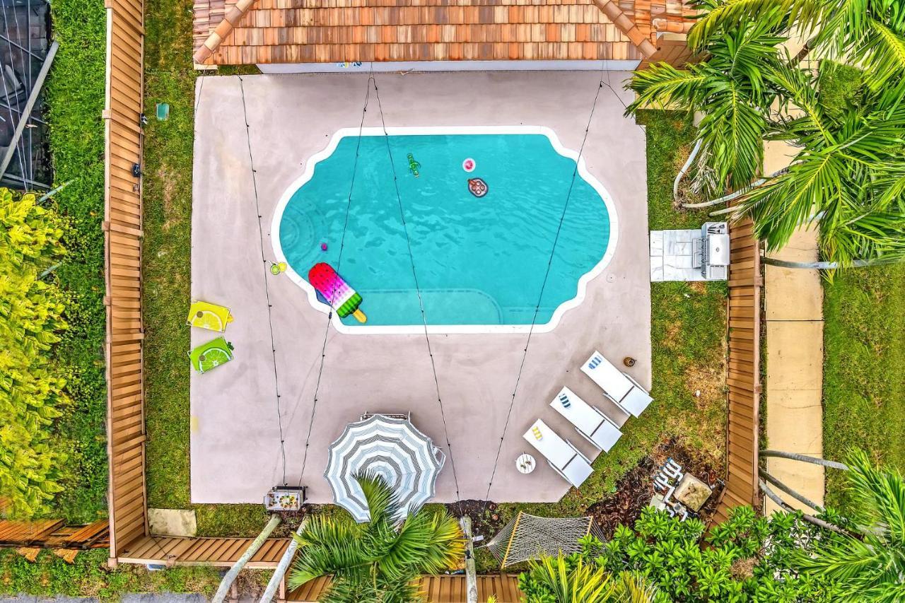 Tropical Oasis With Pool 10 Mins Airport & 5 Mins Beach Hollywood Exterior foto